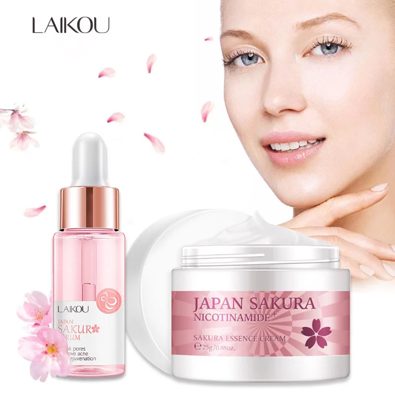 LAIKOU Sakura Сыворотка и колл – обзор и цена Niacinamide Pore Shrinking Essence