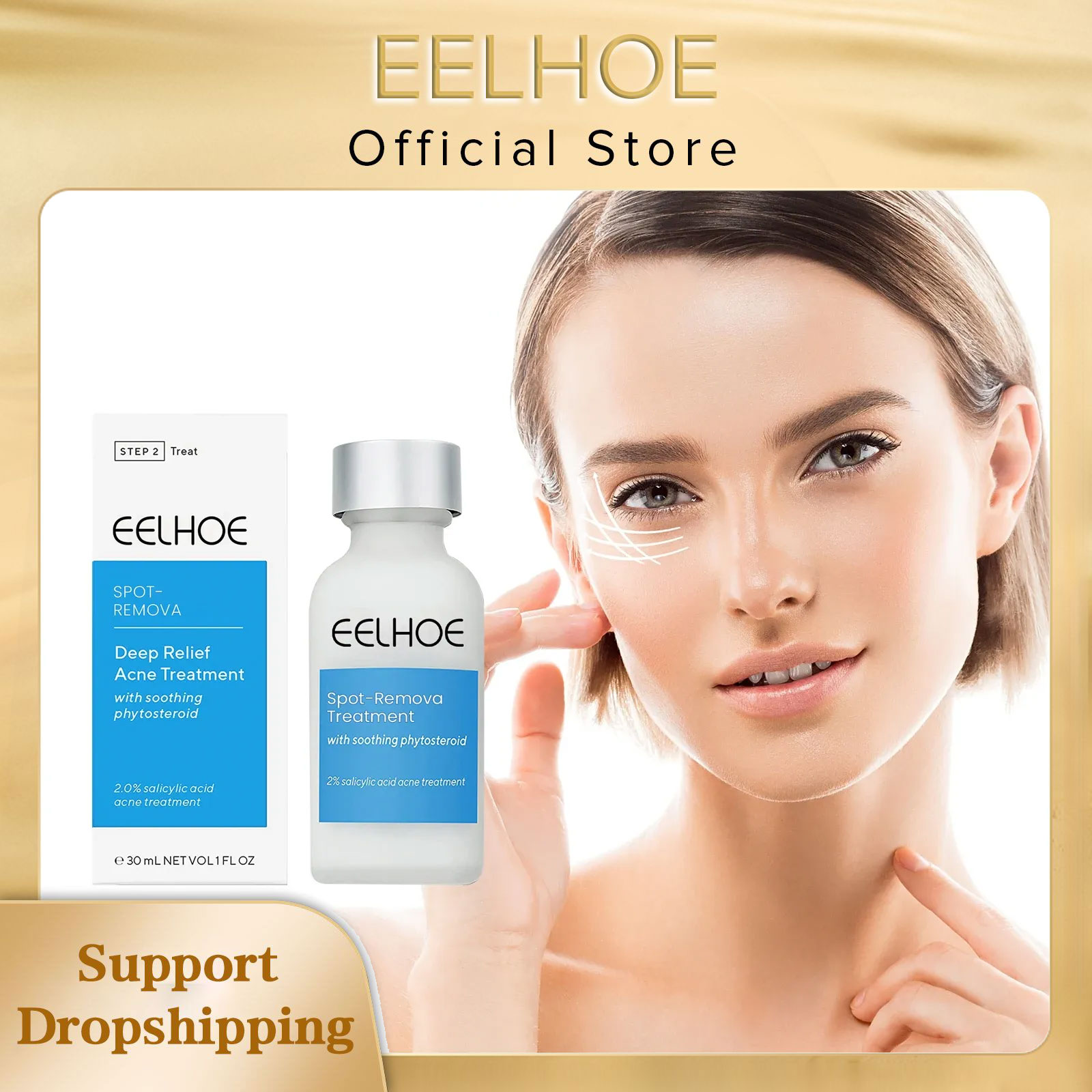 EELHOE лосьон для лечения прыщ – обзор и цена Salicylic Acid Blackhead Remover